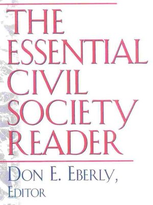 cover image of The Essential Civil Society Reader